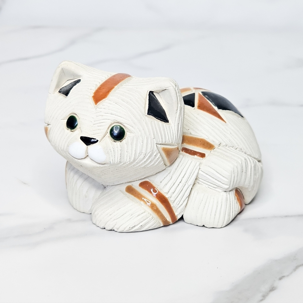 De Rosa Rinconada Calico Ceramic Cat Figurine